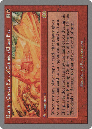 Burning Cinder Fury of Crimson Chaos Fire [Unglued] | Magic Magpie