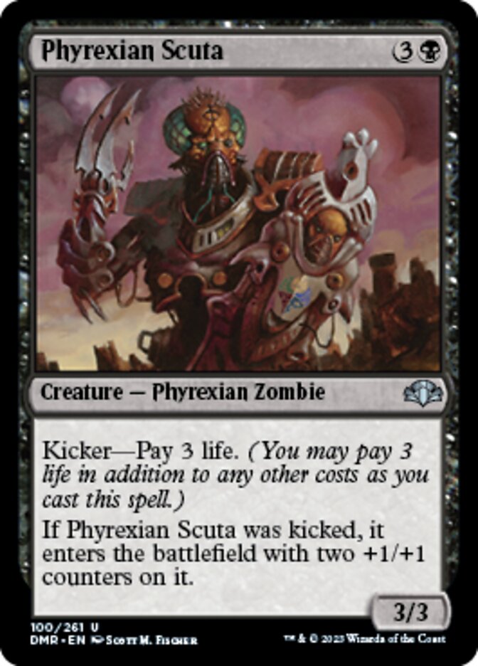 Phyrexian Scuta [Dominaria Remastered] | Magic Magpie