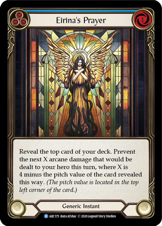 Eirina's Prayer (Blue) [U-ARC175] Unlimited Rainbow Foil | Magic Magpie