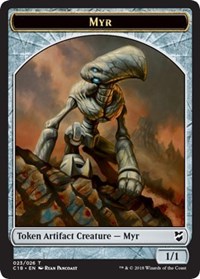 Myr (023) // Thopter (025) Double-sided Token [Commander 2018 Tokens] | Magic Magpie