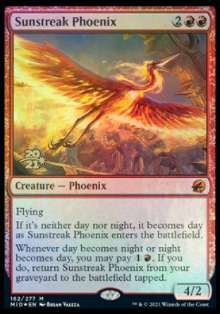Sunstreak Phoenix [Innistrad: Midnight Hunt Prerelease Promos] | Magic Magpie