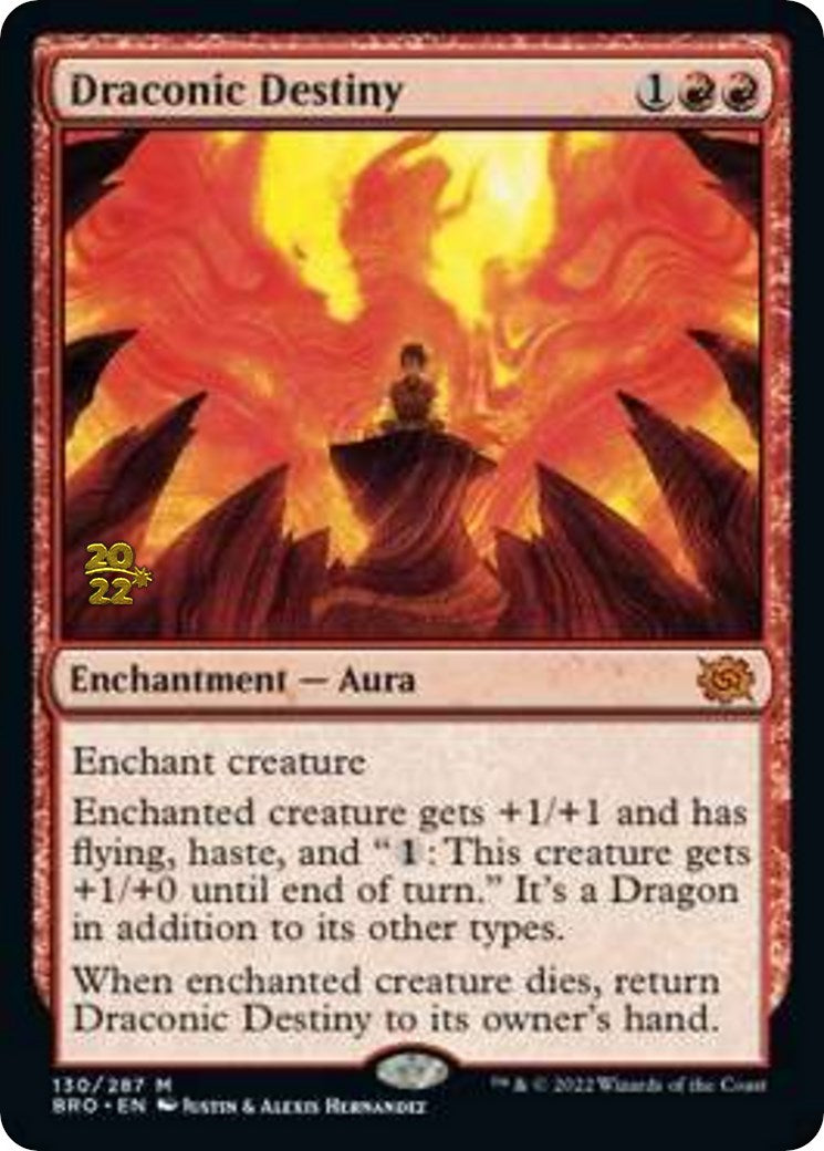 Draconic Destiny [The Brothers' War: Prerelease Promos] | Magic Magpie