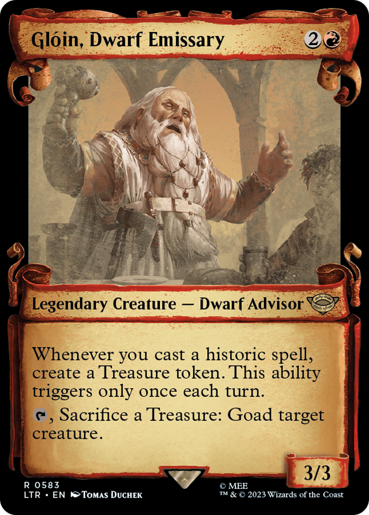 Gloin, Dwarf Emissary [The Lord of the Rings: Tales of Middle-Earth Showcase Scrolls] | Magic Magpie