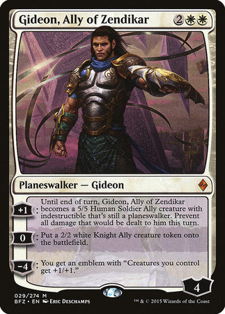 Gideon, Ally of Zendikar [Battle for Zendikar] | Magic Magpie