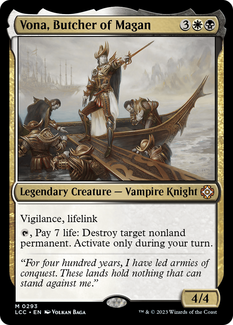 Vona, Butcher of Magan [The Lost Caverns of Ixalan Commander] | Magic Magpie