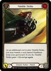 Nimble Strike (Red) [U-WTR185] (Welcome to Rathe Unlimited)  Unlimited Rainbow Foil | Magic Magpie