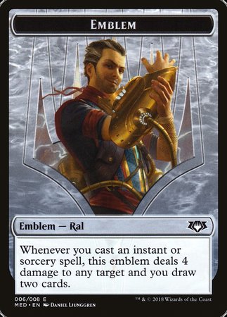 Emblem - Ral, Izzet Viceroy [Mythic Edition Tokens] | Magic Magpie