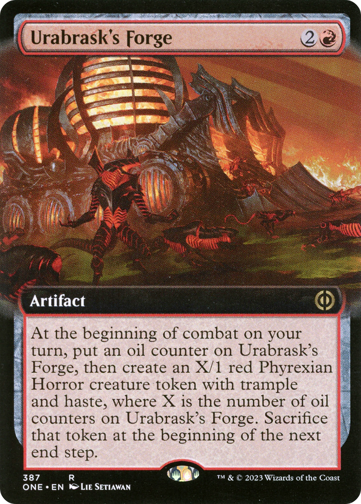 Urabrask's Forge (Extended Art) [Phyrexia: All Will Be One] | Magic Magpie