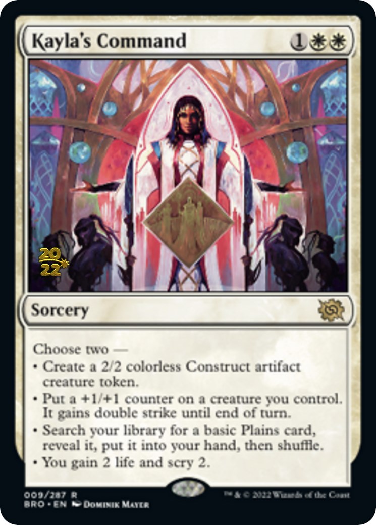 Kayla's Command [The Brothers' War: Prerelease Promos] | Magic Magpie