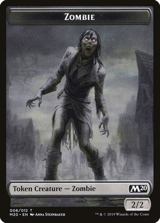 Zombie Token [Core Set 2020 Tokens] | Magic Magpie