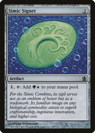 Simic Signet [Commander 2011] | Magic Magpie