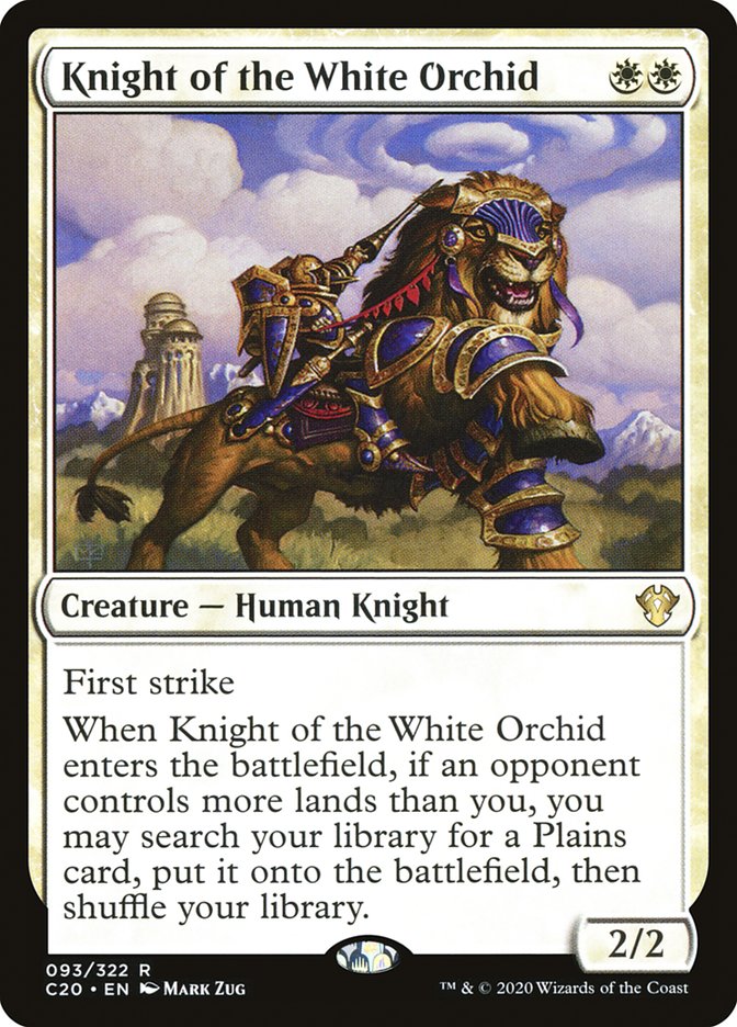 Knight of the White Orchid [Commander 2020] | Magic Magpie