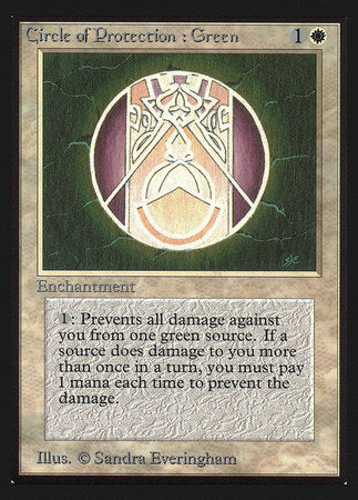 Circle of Protection: Green (IE) [Intl. Collectors’ Edition] | Magic Magpie
