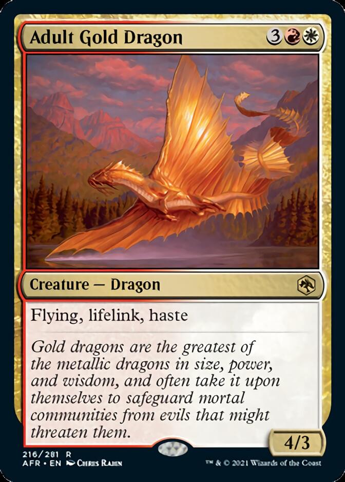 Adult Gold Dragon [Dungeons & Dragons: Adventures in the Forgotten Realms] | Magic Magpie