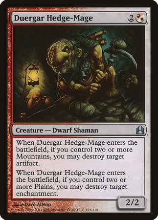 Duergar Hedge-Mage [Commander 2011] | Magic Magpie