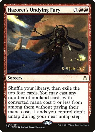 Hazoret's Undying Fury [Hour of Devastation Promos] | Magic Magpie