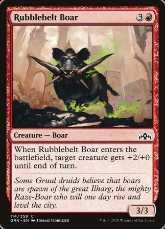 Rubblebelt Boar [Guilds of Ravnica] | Magic Magpie