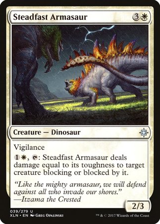 Steadfast Armasaur [Ixalan] | Magic Magpie