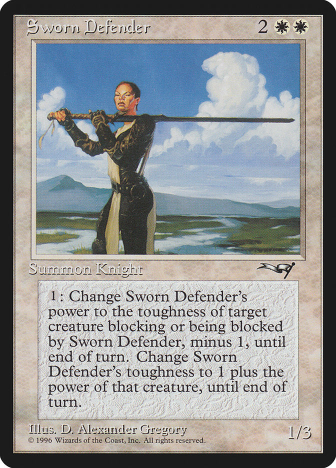 Sworn Defender [Alliances] | Magic Magpie