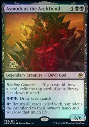 Asmodeus the Archfiend [Dungeons & Dragons: Adventures in the Forgotten Realms Prerelease Promos] | Magic Magpie