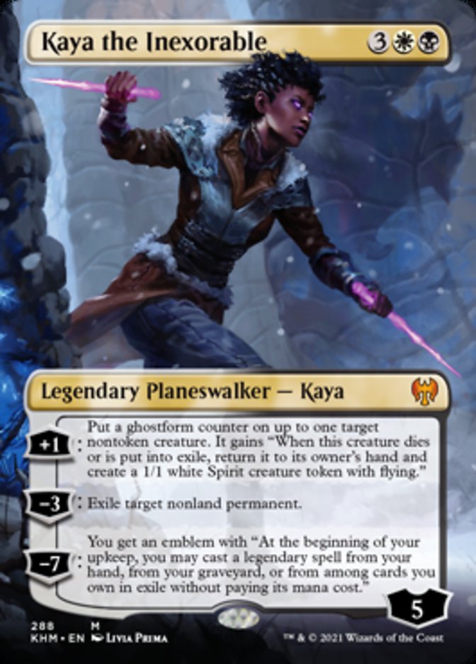 Kaya the Inexorable (Borderless) [Kaldheim] | Magic Magpie