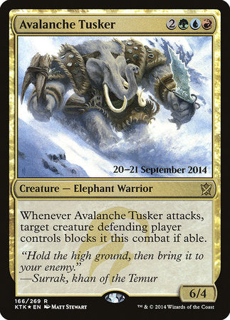Avalanche Tusker [Khans of Tarkir Promos] | Magic Magpie