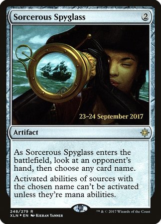 Sorcerous Spyglass [Ixalan Promos] | Magic Magpie