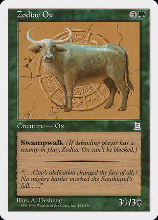 Zodiac Ox [Portal Three Kingdoms] | Magic Magpie