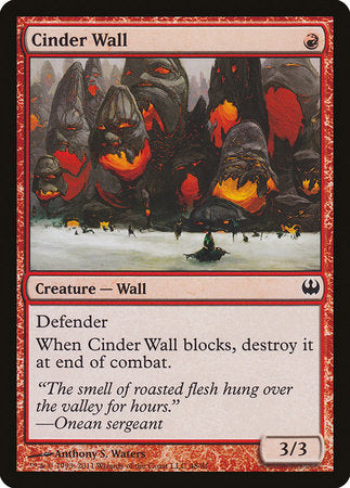 Cinder Wall [Duel Decks: Knights vs. Dragons] | Magic Magpie