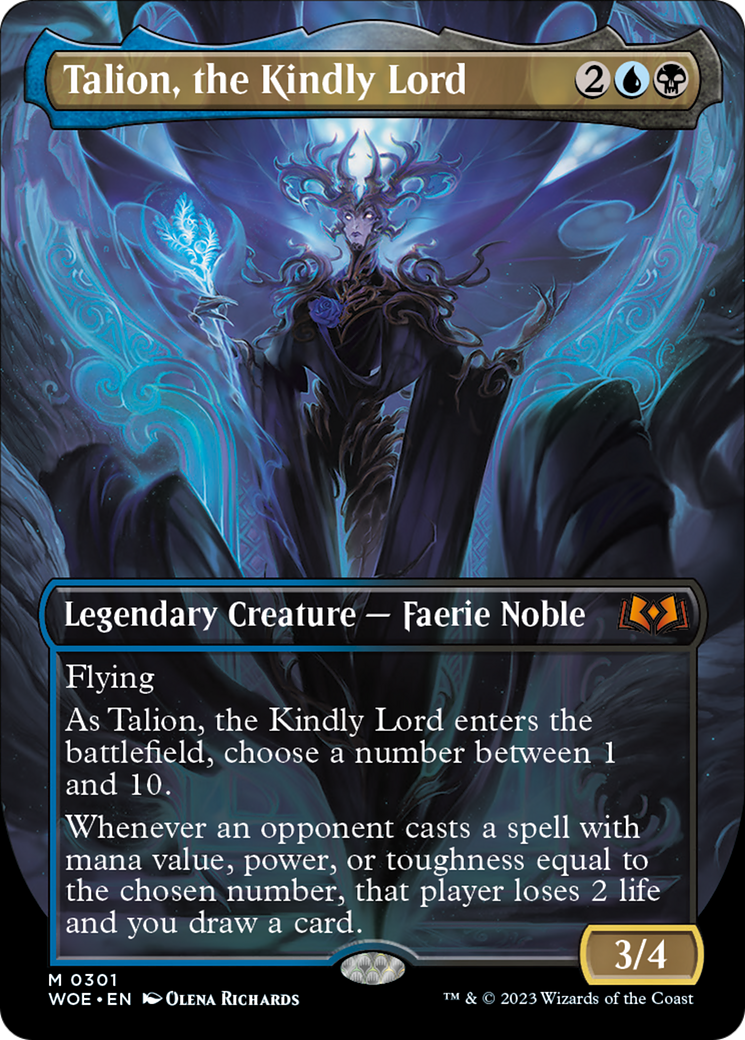 Talion, the Kindly Lord (Borderless Alternate Art) [Wilds of Eldraine] | Magic Magpie