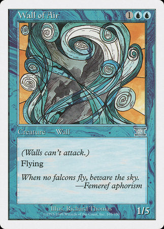 Wall of Air [Classic Sixth Edition] | Magic Magpie