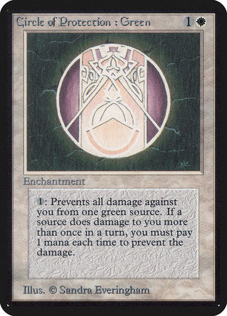 Circle of Protection: Green [Limited Edition Alpha] | Magic Magpie