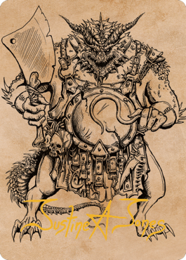 Thrakkus the Butcher Art Card (Gold-Stamped Signature) [Commander Legends: Battle for Baldur's Gate Art Series] | Magic Magpie