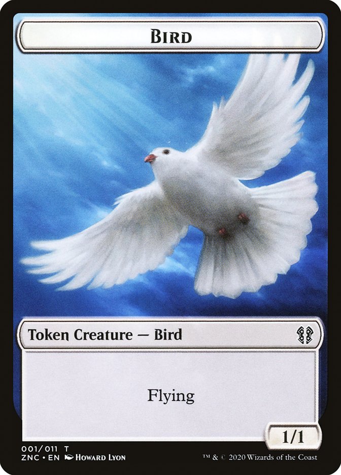 Bird // Kor Ally Double-sided Token [Zendikar Rising Commander Tokens] | Magic Magpie