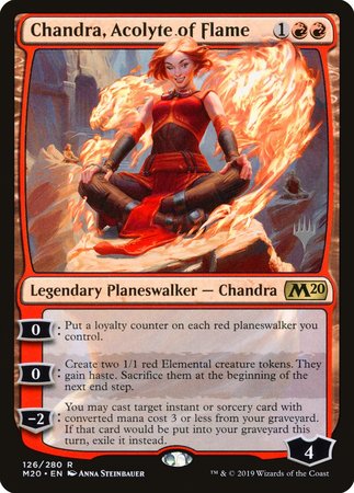 Chandra, Acolyte of Flame [Core Set 2020 Promos] | Magic Magpie