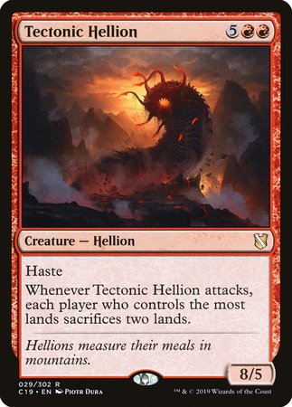 Tectonic Hellion [Commander 2019] | Magic Magpie