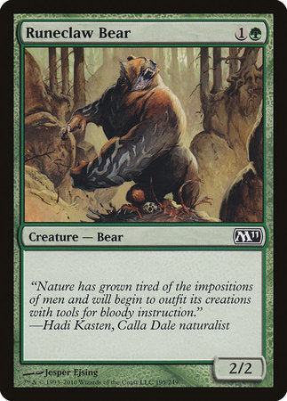 Runeclaw Bear [Magic 2011] | Magic Magpie