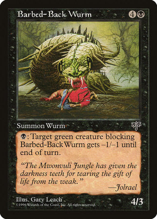Barbed-Back Wurm [Mirage] | Magic Magpie
