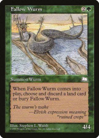 Fallow Wurm [Weatherlight] | Magic Magpie