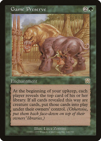 Game Preserve [Mercadian Masques] | Magic Magpie