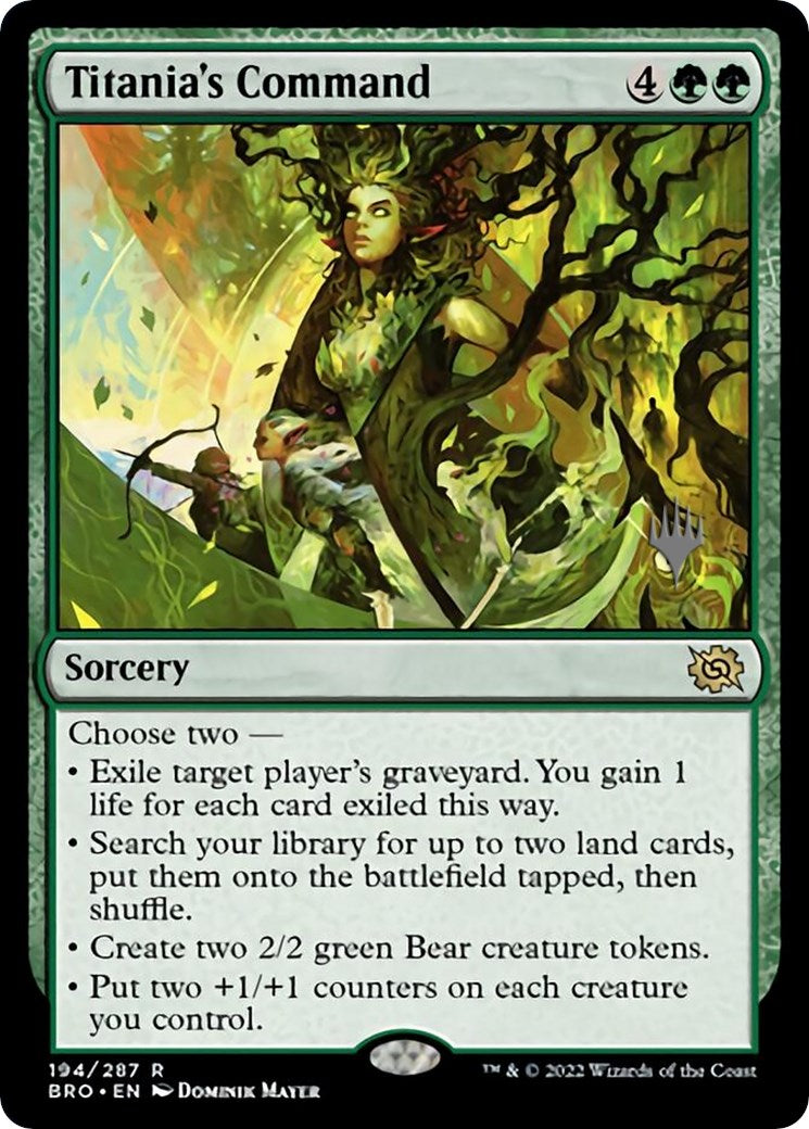 Titania's Command (Promo Pack) [The Brothers' War Promos] | Magic Magpie