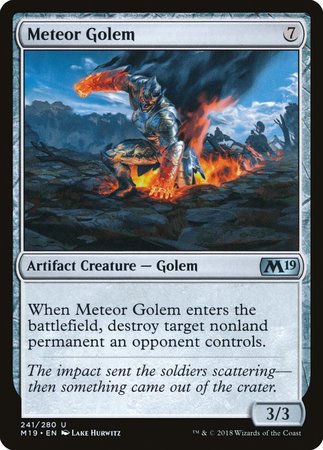 Meteor Golem [Core Set 2019] | Magic Magpie