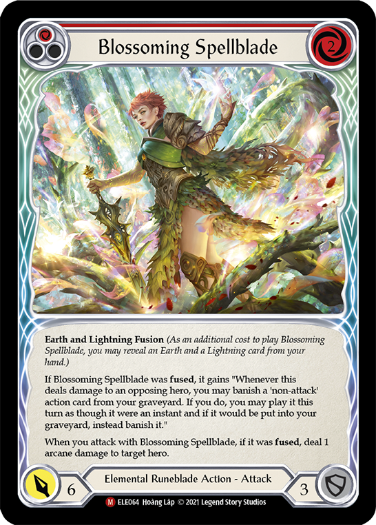 Blossoming Spellblade [ELE064] (Tales of Aria)  1st Edition Normal | Magic Magpie