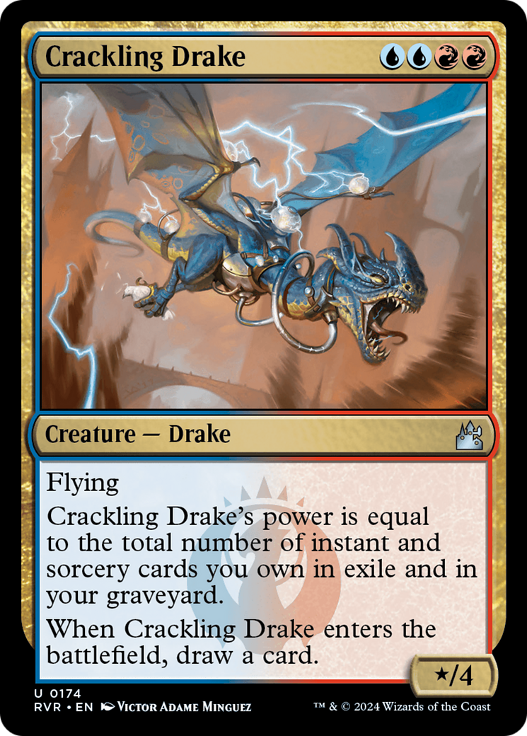 Crackling Drake [Ravnica Remastered] | Magic Magpie