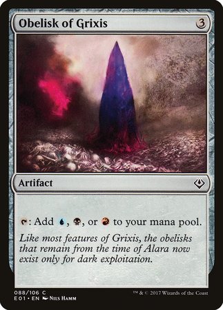 Obelisk of Grixis [Archenemy: Nicol Bolas] | Magic Magpie