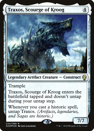 Traxos, Scourge of Kroog [Dominaria Promos] | Magic Magpie