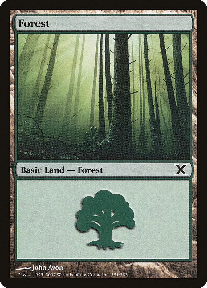 Forest (381) [Tenth Edition] | Magic Magpie