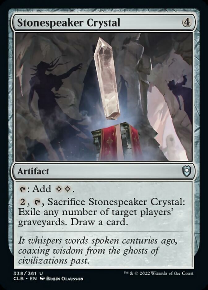 Stonespeaker Crystal [Commander Legends: Battle for Baldur's Gate] | Magic Magpie