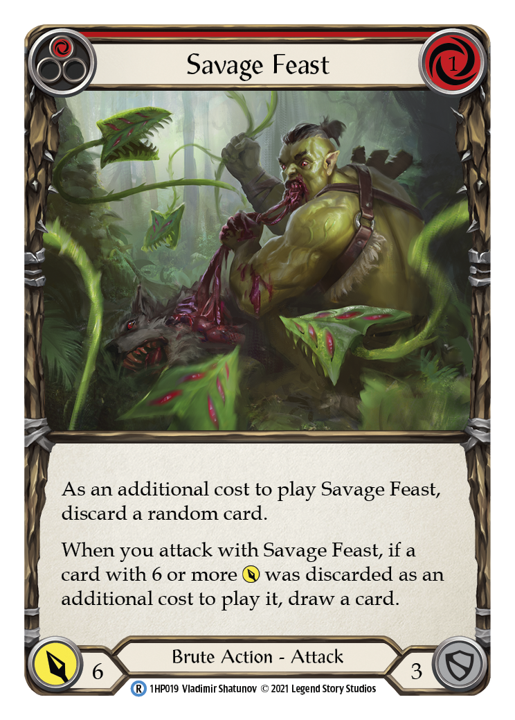 Savage Feast (Red) [1HP019] | Magic Magpie