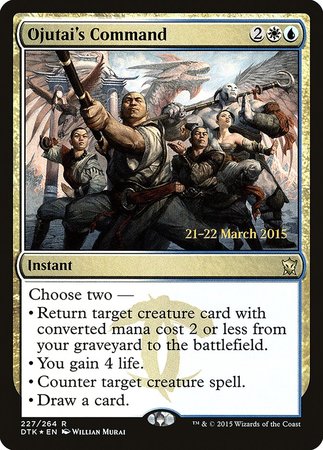 Ojutai's Command [Dragons of Tarkir Promos] | Magic Magpie